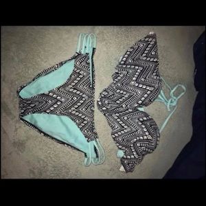 Two piece tribal swimsuit